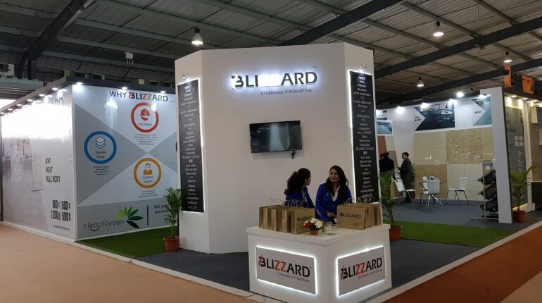 Stall Design and Fabrication in Indian Ceramic Exhibition 2018 : Ahmedabad Blizzard Ceramics