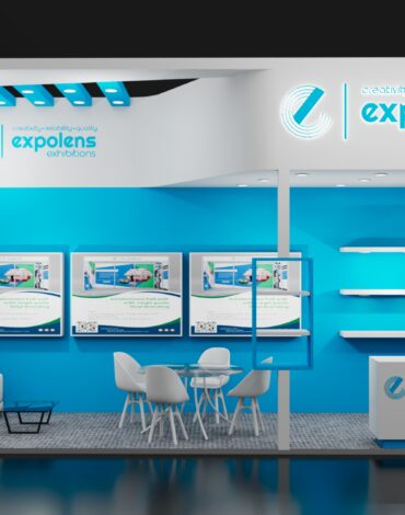6 x 2 One Side Open booth design : expolens Exhibition