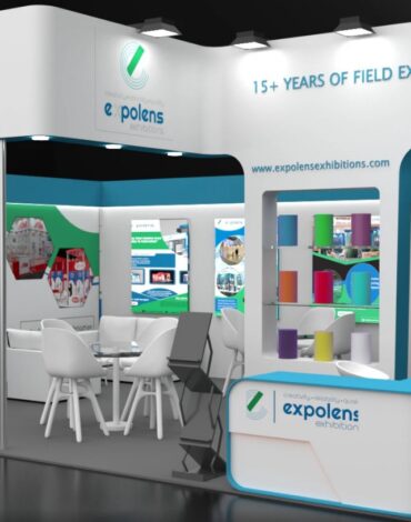 7 x5 mtr two side open booth design