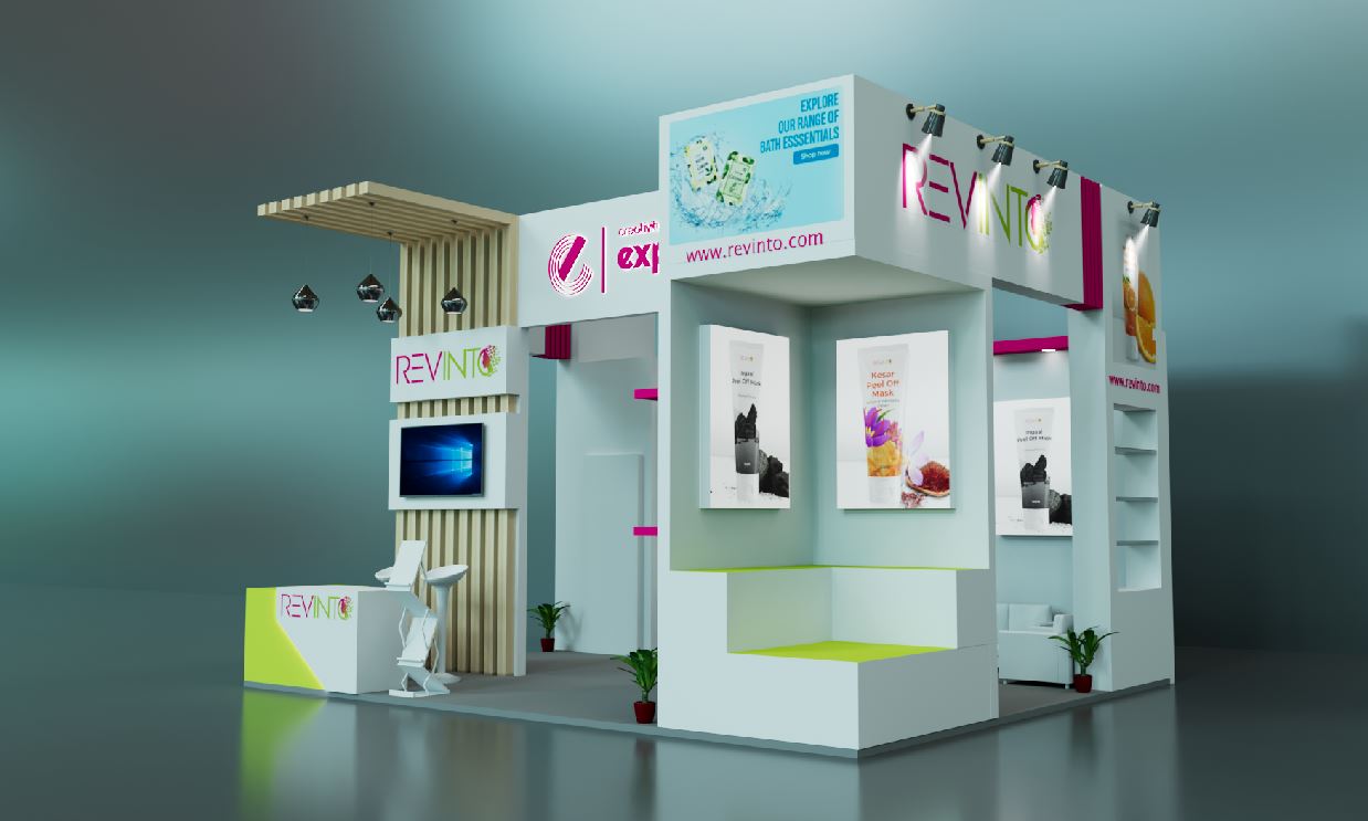 three side open stall