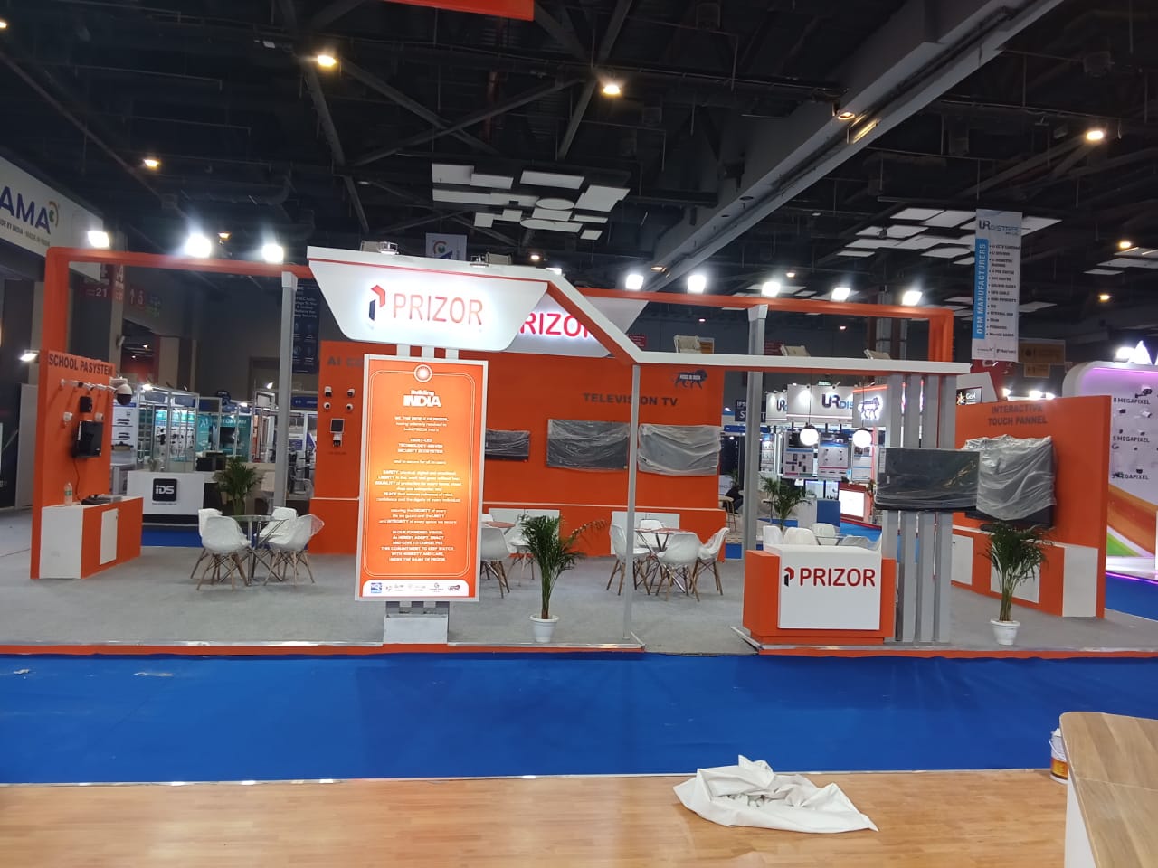 PRIZOR VIZTECH LIMITED : Stall fabrication Delhi by Expolens Exhibitions and Events