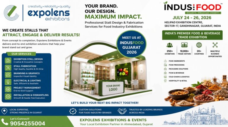 Expolens Exihibitions, Indus Food 2026 Gandhinagar, Ahmedabad , Gujarat